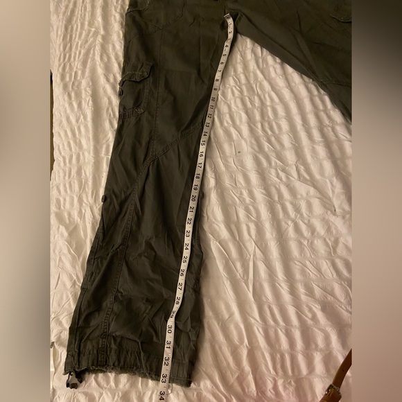 Size 17 100% cotton Cargo pants army green never used - Picture 4 of 7